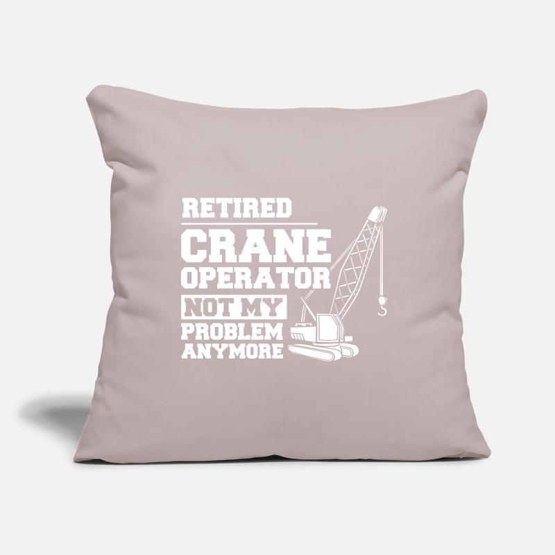 Crane Operator Construction Worker Crane Tower Training Sofa pillowcase 17,3'' x 17,3'' (45 x 45 cm)