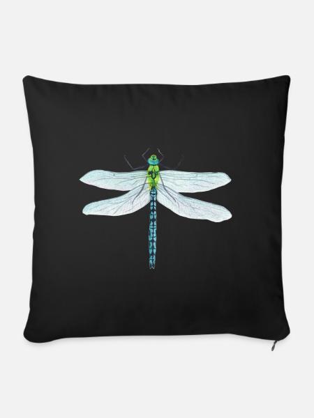 Libelle Insekt Ekelig Giftig Geschenkidee - Sofakissenbezug 45 x 45 cm - Schwarz