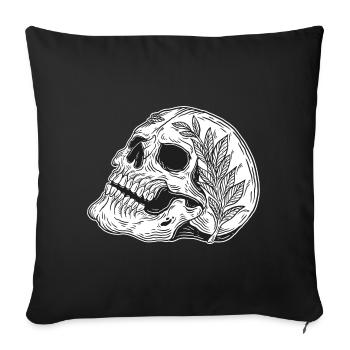 Skull Skull Horror Skeleton Halloween Metal - Sofa pillowcase 17,3'' x 17,3'' (45 x 45 cm) - black - Front