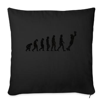 Club de basket-ball Amateurs de basket-ball Joueurs de basket-ball - Housse de coussin décorative 45 x 45 cm - noir - Devant