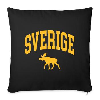 Suède Elk - Housse de coussin décorative 45 x 45 cm - noir - Devant