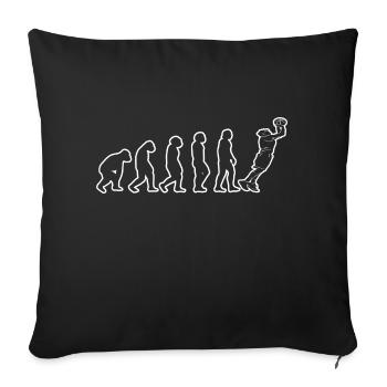 Club de basket-ball Joueurs de basket-ball Amateurs de basket-ball - Housse de coussin décorative 45 x 45 cm - noir - Devant