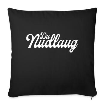 Nudlaug mundl ein echter wiener - Sofakissenbezug 45 x 45 cm - Schwarz - Vorne