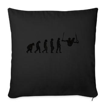 Gymnastics Floor exercises Gymnastics Gymnastics Club Apparatus gymnastics - Sofa pillowcase 17,3'' x 17,3'' (45 x 45 cm) - black - Front