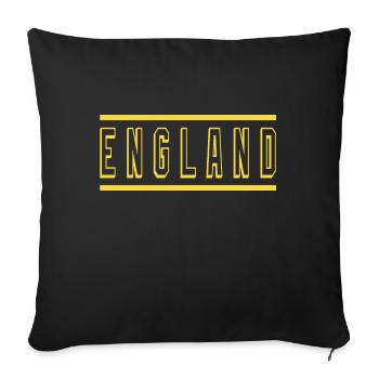 England - Sofa pillowcase 17,3'' x 17,3'' (45 x 45 cm) - black - Front
