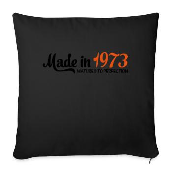 Made in 1973 - Sofakissenbezug 45 x 45 cm - Schwarz - Vorne