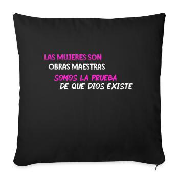 Femmes chefs d'œuvre - BLK WE - Housse de coussin décorative 45 x 45 cm - noir - Devant