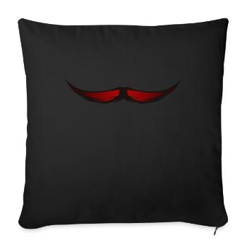 Mustache Mustache Hipster 610 B - Sofa pillowcase 17,3'' x 17,3'' (45 x 45 cm) - black - Front