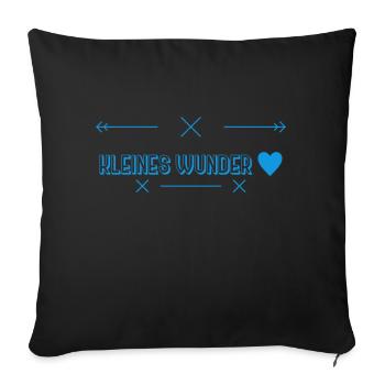 Dictons de bébé - Housse de coussin décorative 45 x 45 cm - noir - Devant