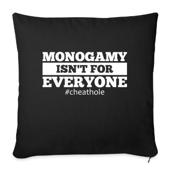 Cheater Relationship Revenge Cheating Disloyal - Sofa pillowcase 17,3'' x 17,3'' (45 x 45 cm) - black - Front