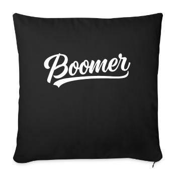 Boomer - Housse de coussin décorative 45 x 45 cm - noir - Devant