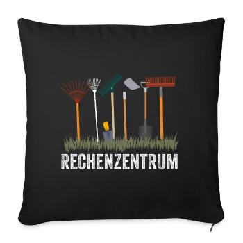 Gartenwerkzeug-Design für Hobbygärtner - Sofakissenbezug 45 x 45 cm - Schwarz - Vorne