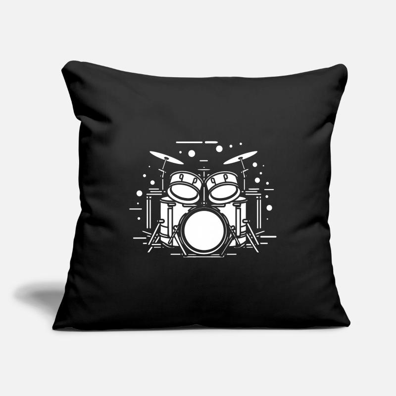 Drum Sketch Sofa pillowcase 17,3'' x 17,3'' (45 x 45 cm)