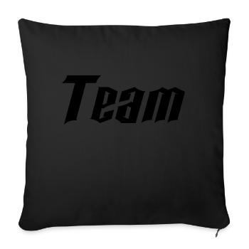 team - Sofakissenbezug 45 x 45 cm - Schwarz - Vorne