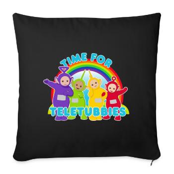 Teletubbies Time For Teletubbies - Sofakissenbezug 45 x 45 cm - Schwarz - Vorne