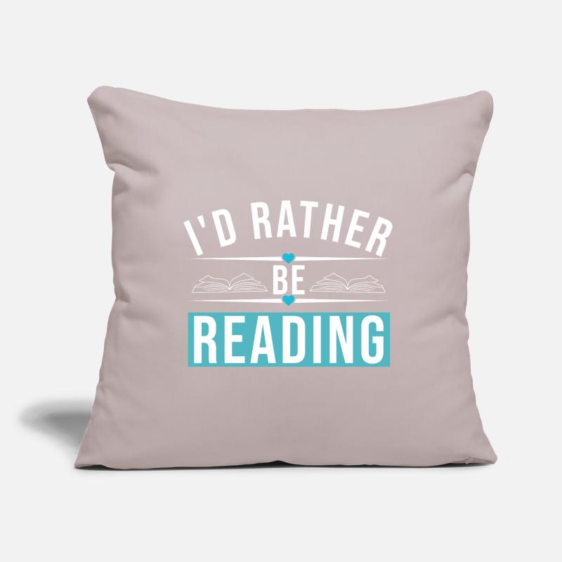 I'D RATHER BE READING Sofakissenbezug 45 x 45 cm