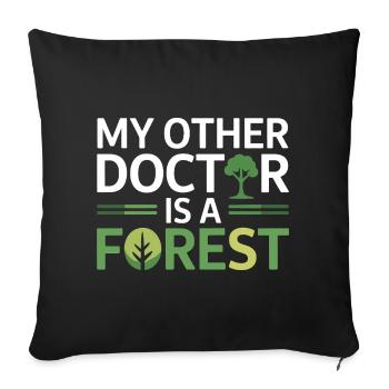Certified Clinical Environmental Health Specialist - Sofa pillowcase 17,3'' x 17,3'' (45 x 45 cm) - black - Front