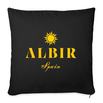 Albir Spain Suncrest - Sofa pillowcase 17,3'' x 17,3'' (45 x 45 cm) - black - Front