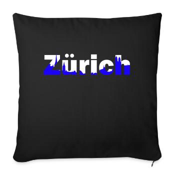 zürich - Sofa pillowcase 17,3'' x 17,3'' (45 x 45 cm) - black - Front