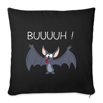 bat - Sofa pillowcase 17,3'' x 17,3'' (45 x 45 cm) - black - Front