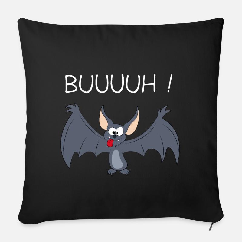 chauve-souris - Housse de coussin décorative 45 x 45 cm - noir