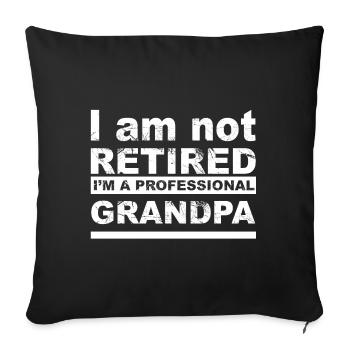 GRANDPA CHEMISE - Housse de coussin décorative 45 x 45 cm - noir - Devant