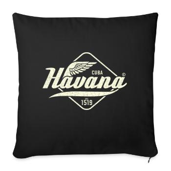 CUBA HAVANA WING DESIGN VINTAGE - Sofakissenbezug 45 x 45 cm - Schwarz - Vorne