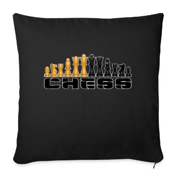 CHESS - Sofakissenbezug 45 x 45 cm - Schwarz - Vorne