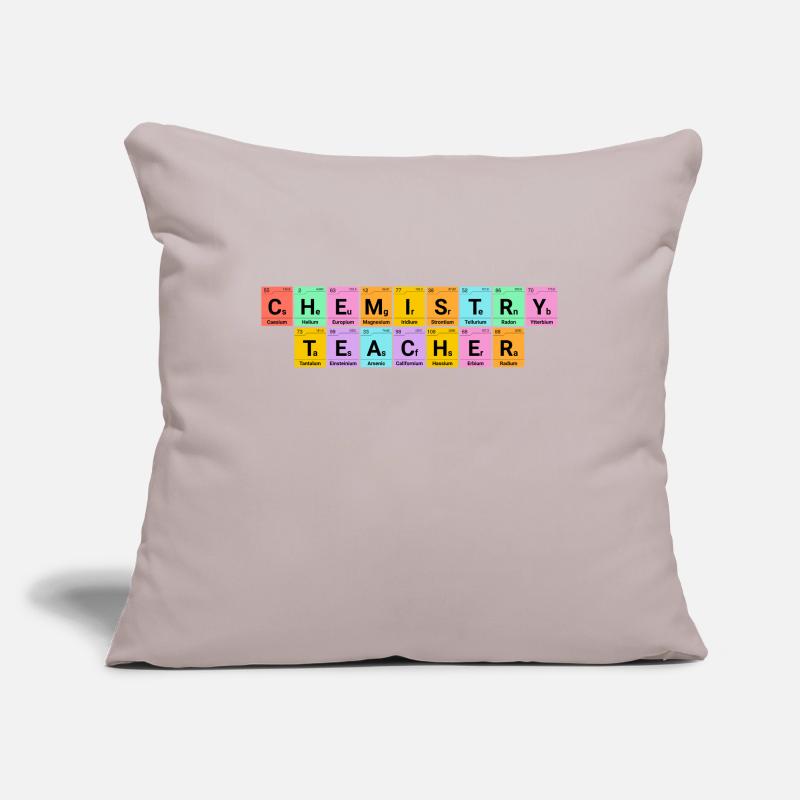 Professeur de chimie Eléments chimiques Housse de coussin décorative 45 x 45 cm