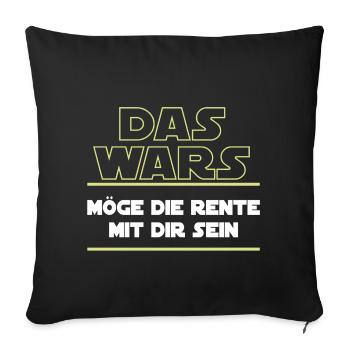 C’était la retraite star - Housse de coussin décorative 45 x 45 cm - noir - Devant