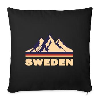 schweden - Sofakissenbezug 45 x 45 cm - Schwarz - Vorne