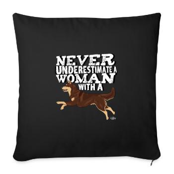porokoiraunderestimate3 - Housse de coussin décorative 45 x 45 cm - noir - Devant