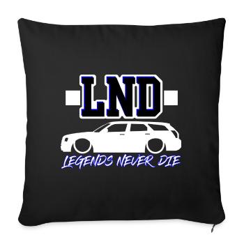 LND Legends Never Die - Sofa pillowcase 17,3'' x 17,3'' (45 x 45 cm) - black - Front