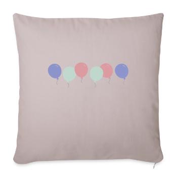 Pastell Ballone - Sofakissenbezug 45 x 45 cm - helles Taupe - Vorne