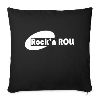 Rock Music Rock and Roll - Sofa pillowcase 17,3'' x 17,3'' (45 x 45 cm) - black - Front
