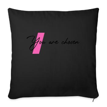 Proverbes chrétiens - Housse de coussin décorative 45 x 45 cm - noir - Devant