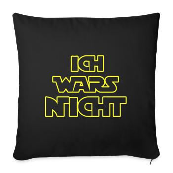 ich wars nicht - Sofakissenbezug 45 x 45 cm - Schwarz - Vorne
