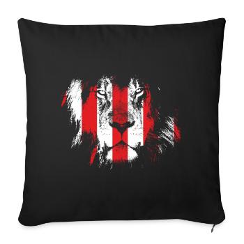 León, football fans from Bilbao - Sofa pillowcase 17,3'' x 17,3'' (45 x 45 cm) - black - Front