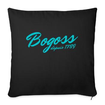 Bogoss depuis 1789 - Housse de coussin décorative 45 x 45 cm - noir - Devant