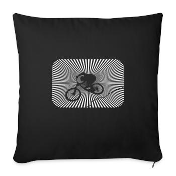 biken - Sofakissenbezug 45 x 45 cm - Schwarz - Vorne
