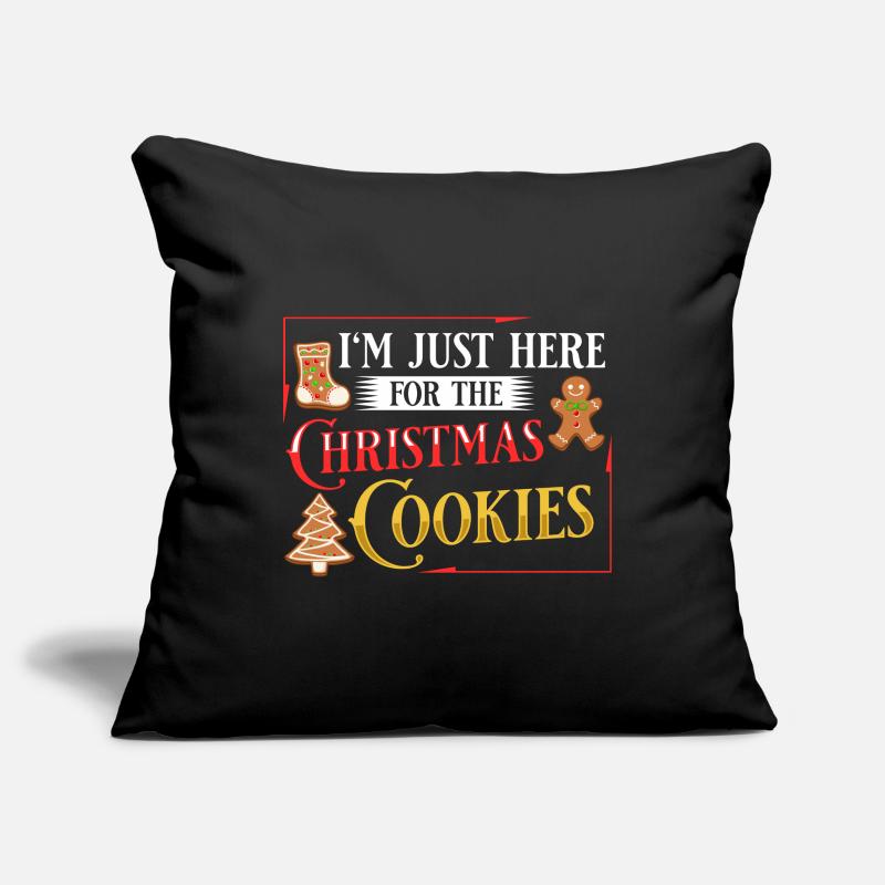 Biscuits de Noël Biscuits Cuisson Biscuits de Noël Housse de coussin décorative 45 x 45 cm