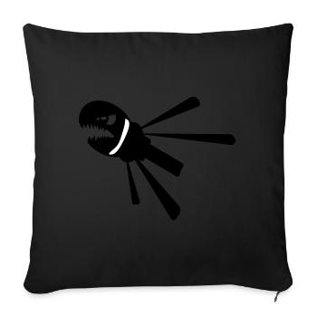 Haidüse - Sofakissenbezug 45 x 45 cm - Schwarz - Vorne
