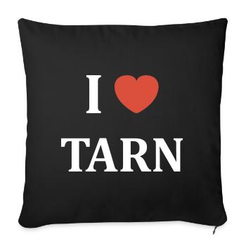 i love Tarn - Housse de coussin décorative 45 x 45 cm - noir - Devant