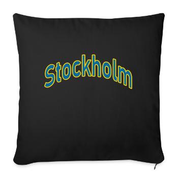 Stockholm - Housse de coussin décorative 45 x 45 cm - noir - Devant