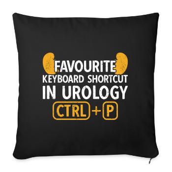 Urology Urologist Nephrology Nephrologist - Sofa pillowcase 17,3'' x 17,3'' (45 x 45 cm) - black - Front