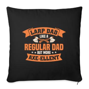 LARP live-action role-playing game - Sofa pillowcase 17,3'' x 17,3'' (45 x 45 cm) - black - Front