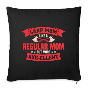 LARP live-action role-playing game - Sofa pillowcase 17,3'' x 17,3'' (45 x 45 cm) - black - Front