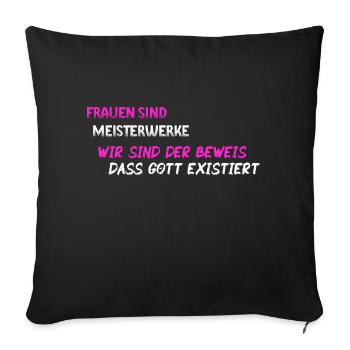 Femmes chefs d'œuvre - BLK WE - Housse de coussin décorative 45 x 45 cm - noir - Devant