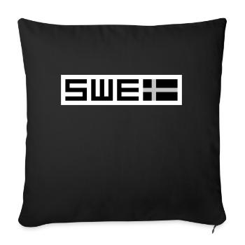 Swedish tactical - Sofa pillowcase 17,3'' x 17,3'' (45 x 45 cm) - black - Front