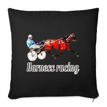 Design Traber avec lettrage - Housse de coussin décorative 45 x 45 cm - noir - Devant